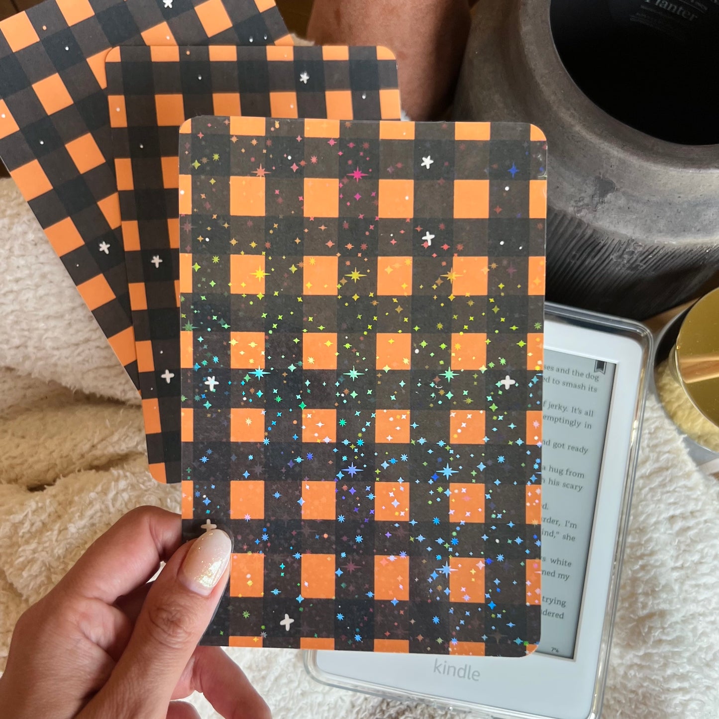 Halloween Checkered Kindle Insert