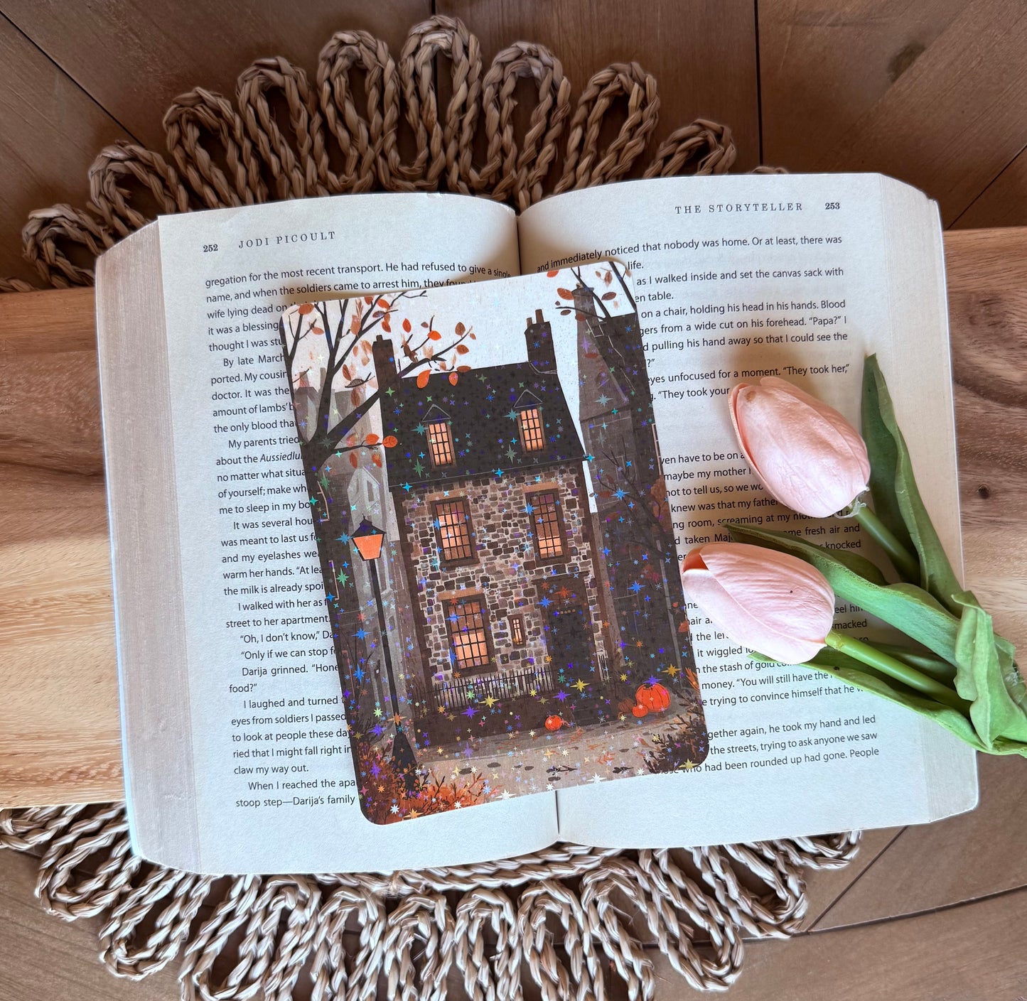 Fall Eerie Village Kindle Insert