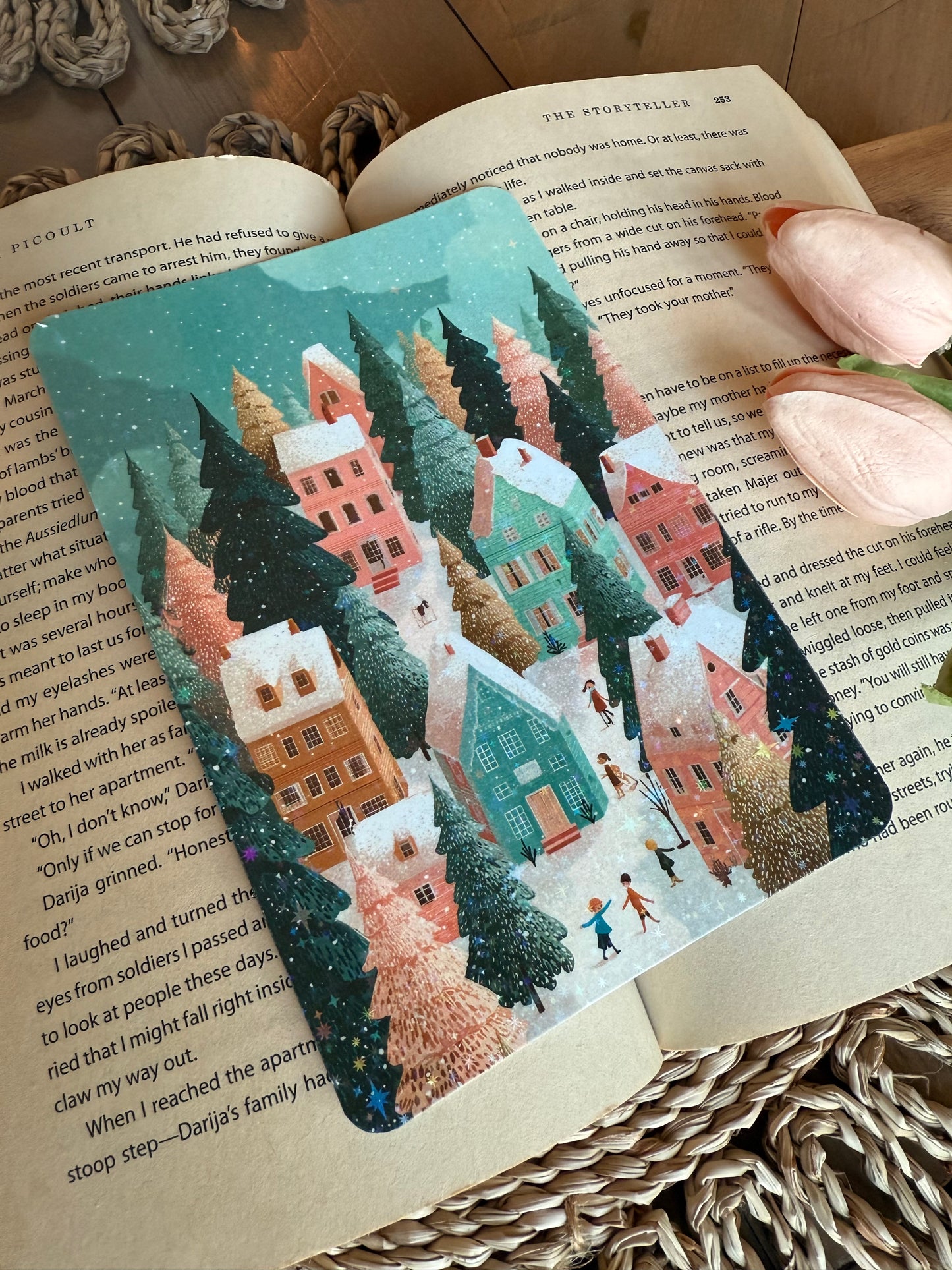 Whimsical Christmas Village Kindle Insert