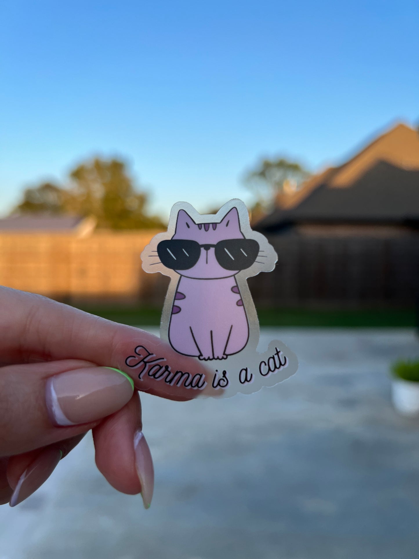 Taylor Singer Sticker with son lyrics