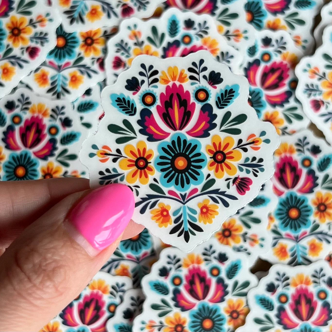 Latin Flower Sticker
