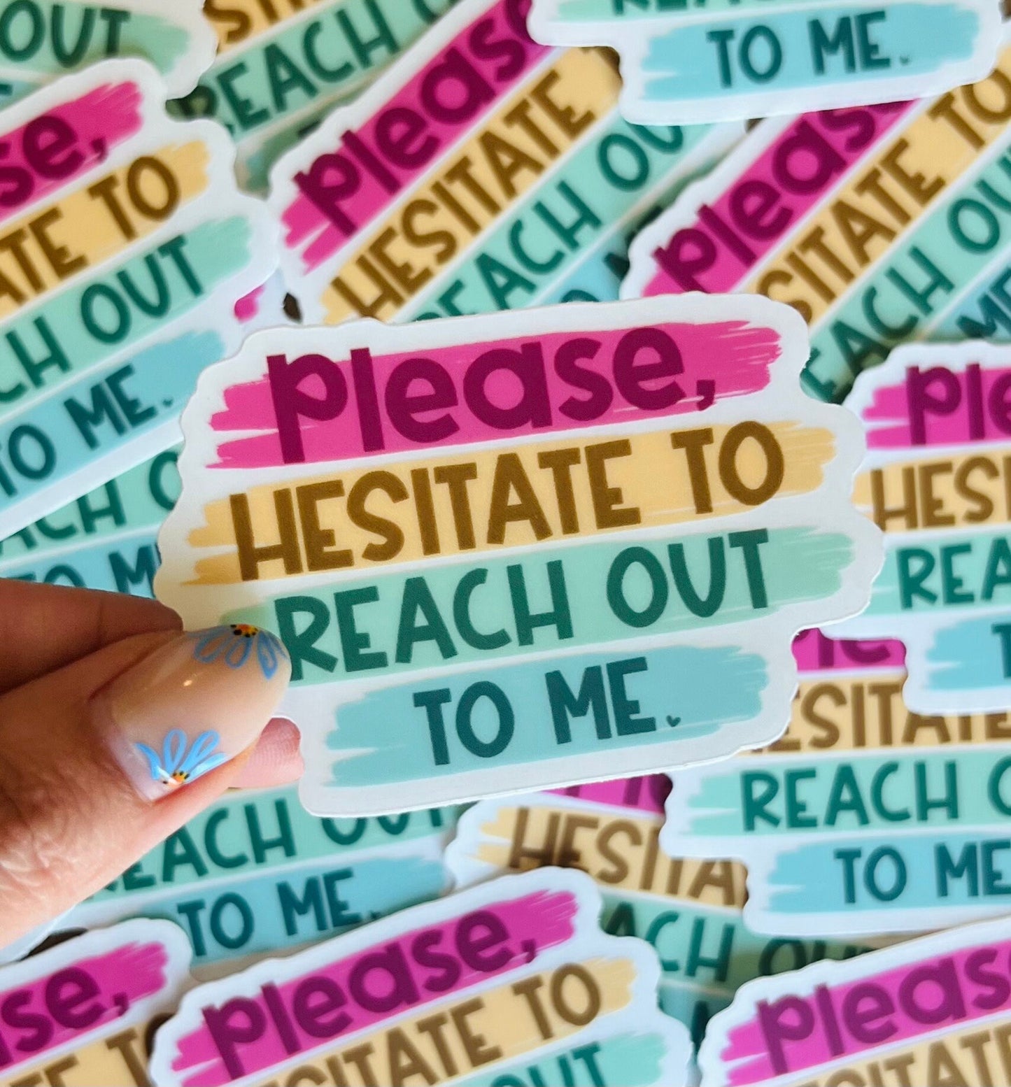 Please Hesitate Sticker