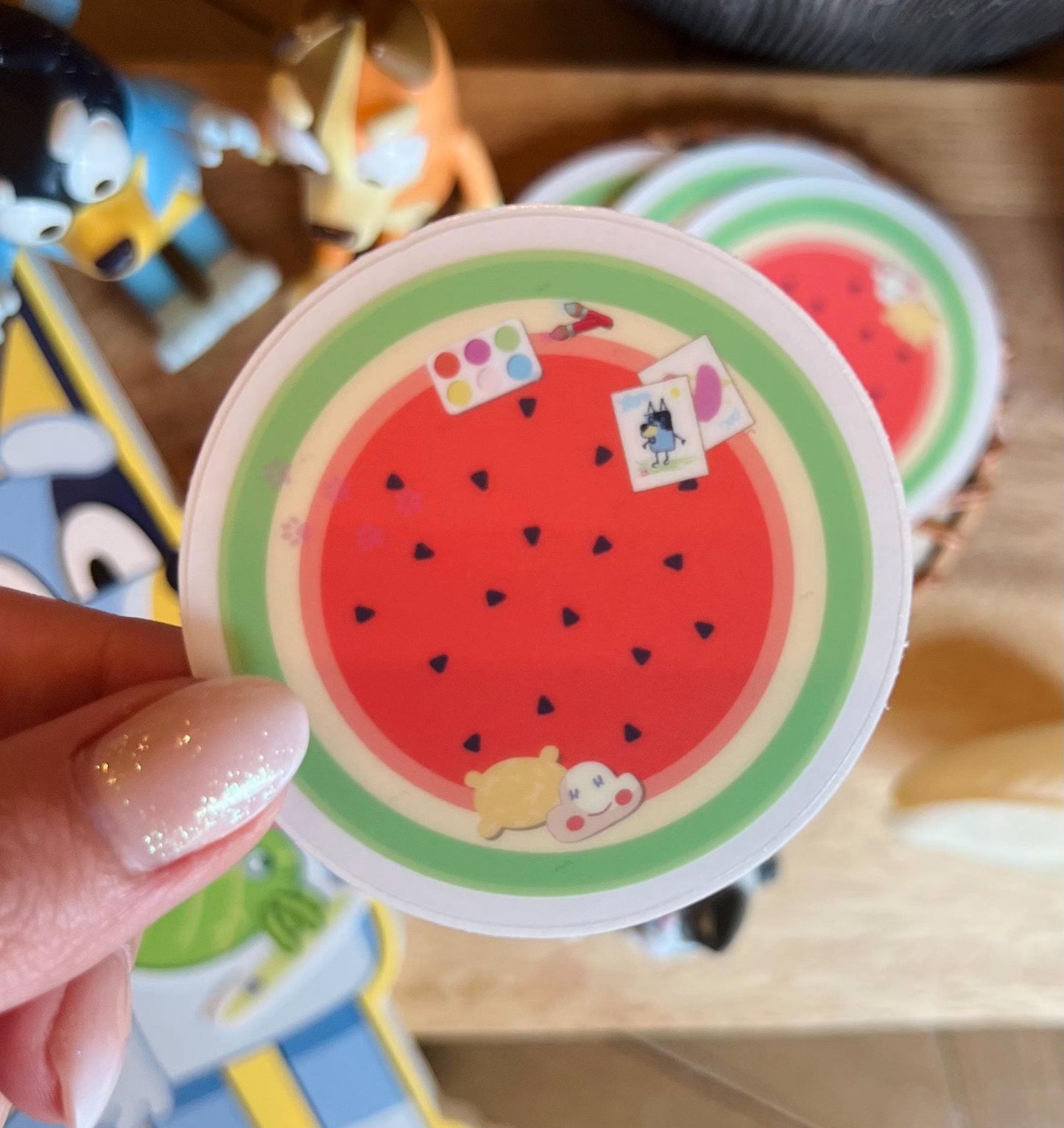 Watermelon Round Rug Sticker