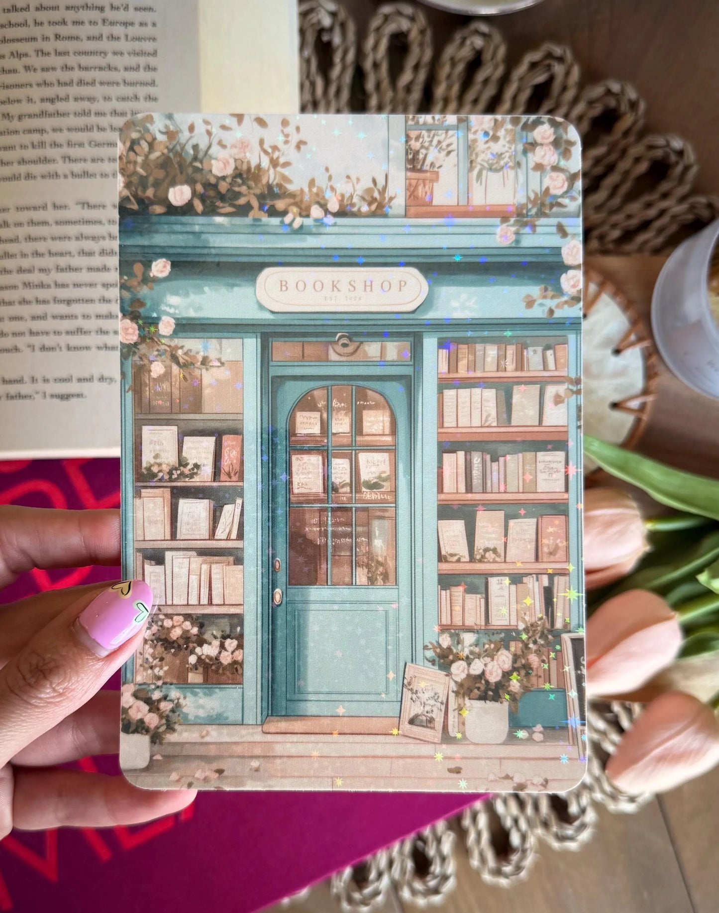 Blue Bookshop Kindle Insert