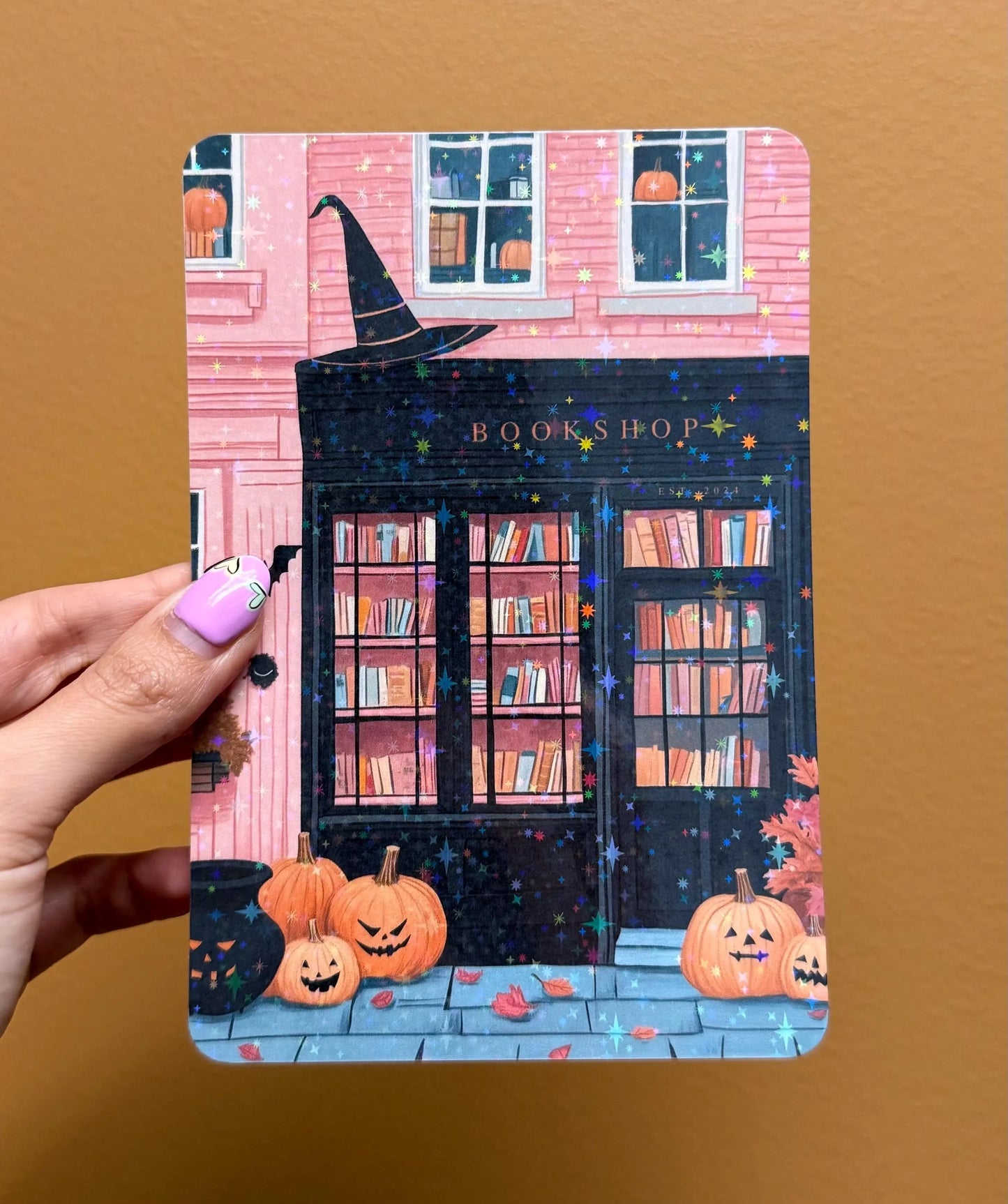 Pink Halloween Bookshop Kindle Insert