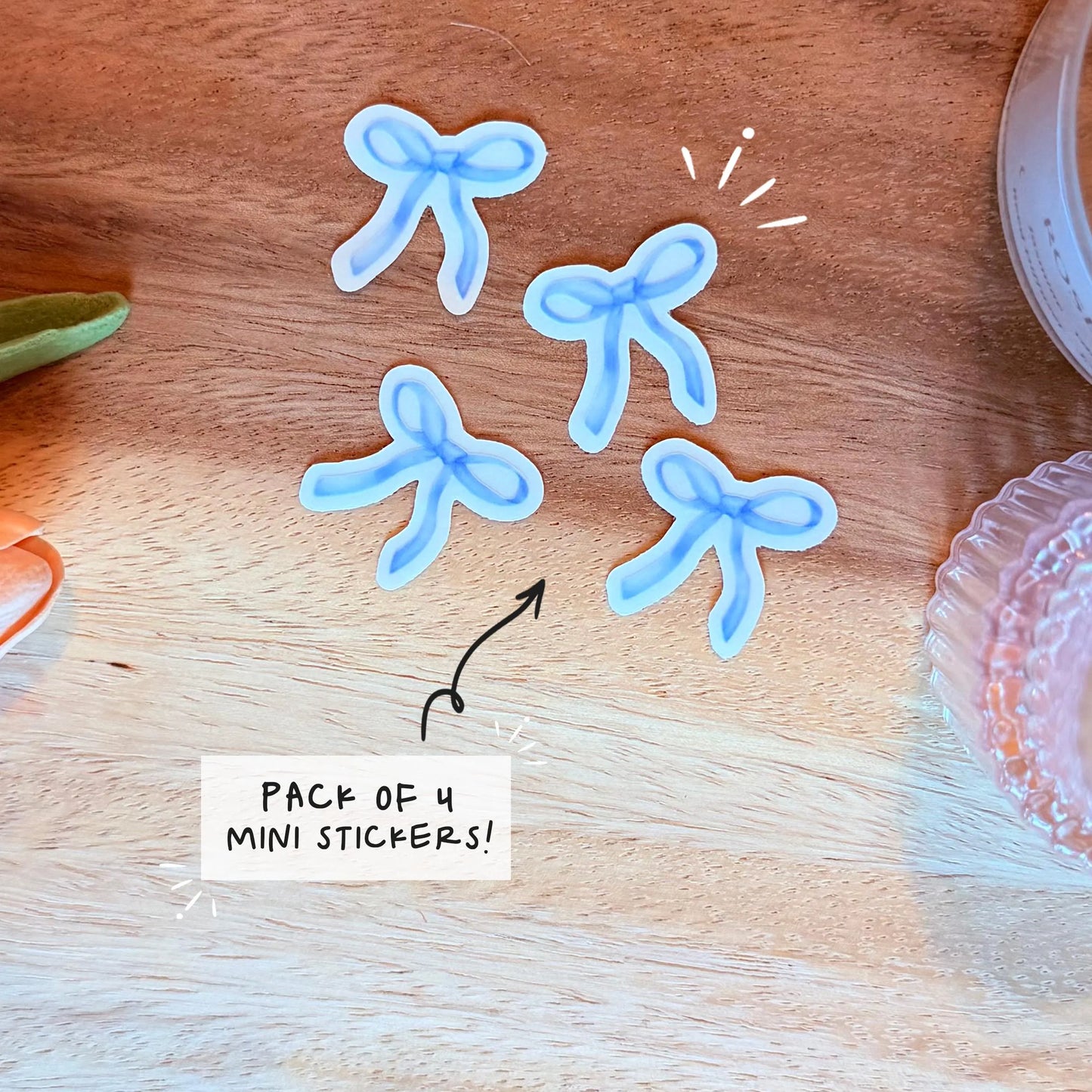 Coquette Bows Mini Sticker Pack of 4