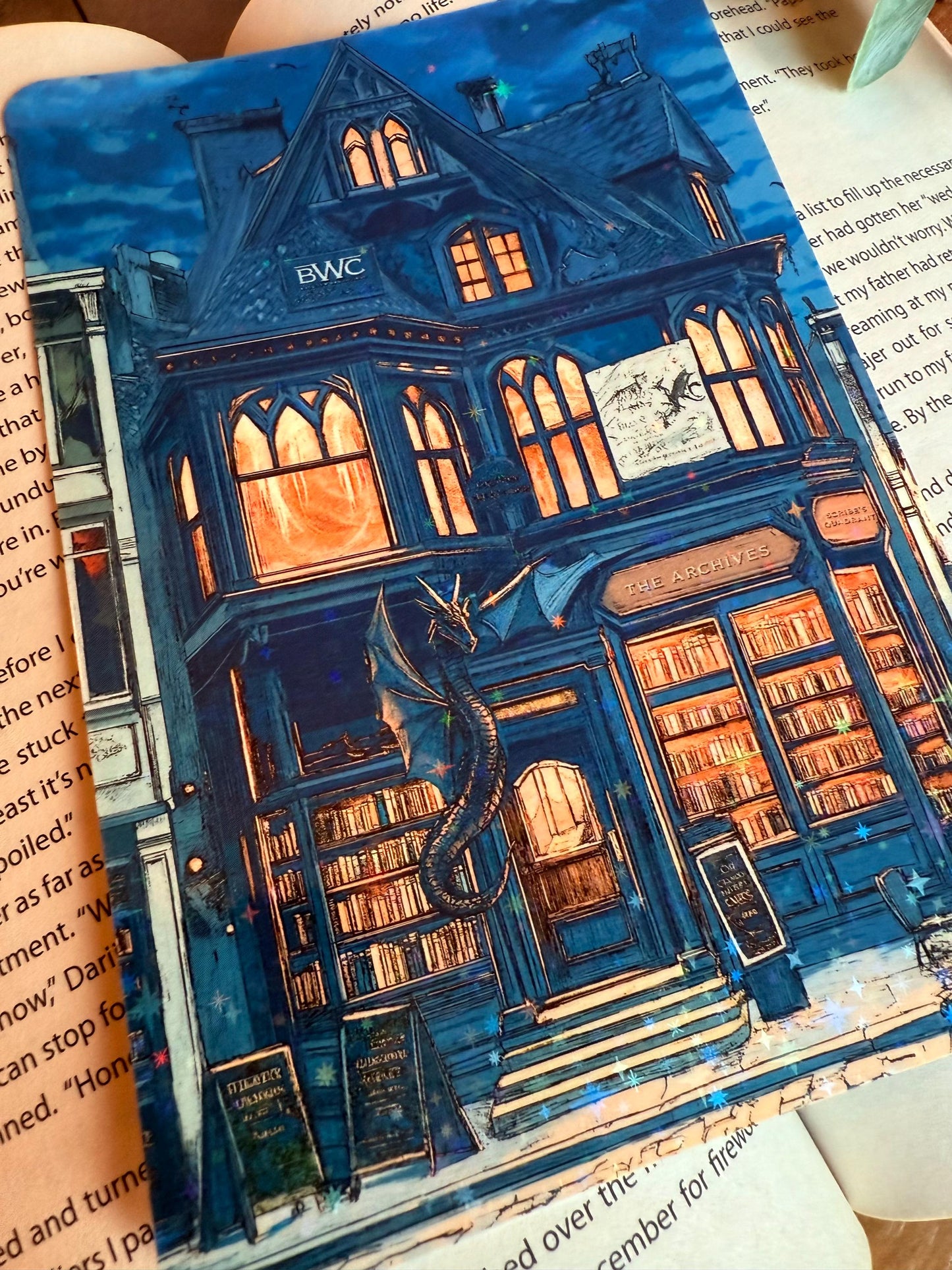 Blue Fourth Wing Bookshop Kindle Insert