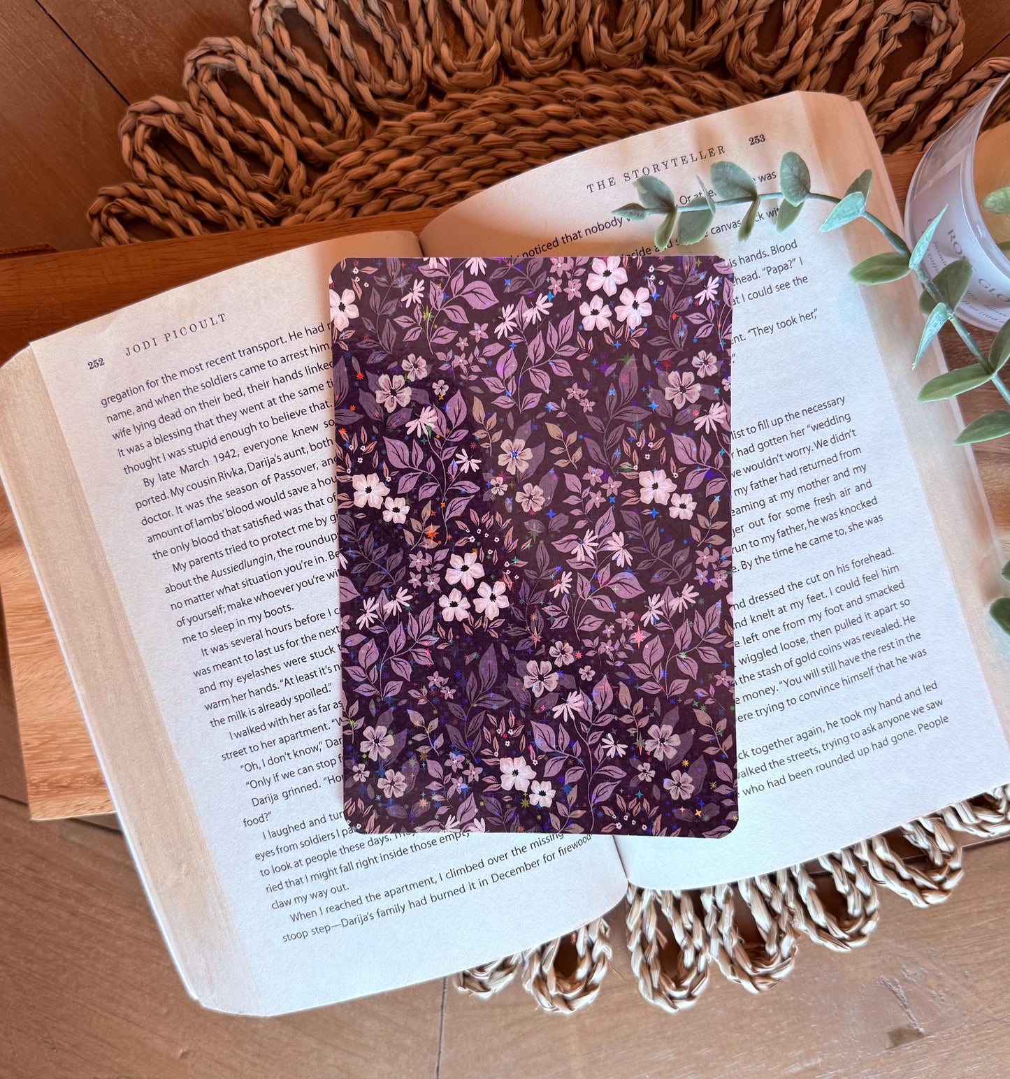 Purple Floral Inspired Kindle Insert