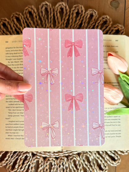 Pink Bows Kindle Insert