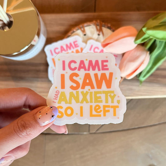 Anxiety Funny Sticker