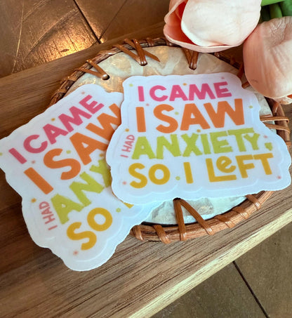 Anxiety Funny Sticker