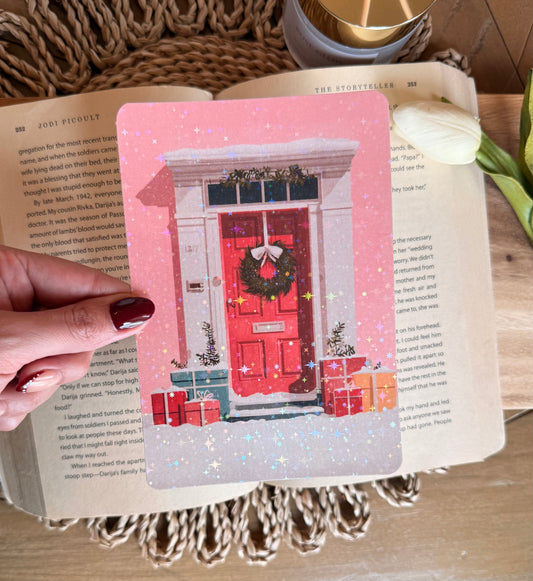 Christmas Red Door Kindle Insert
