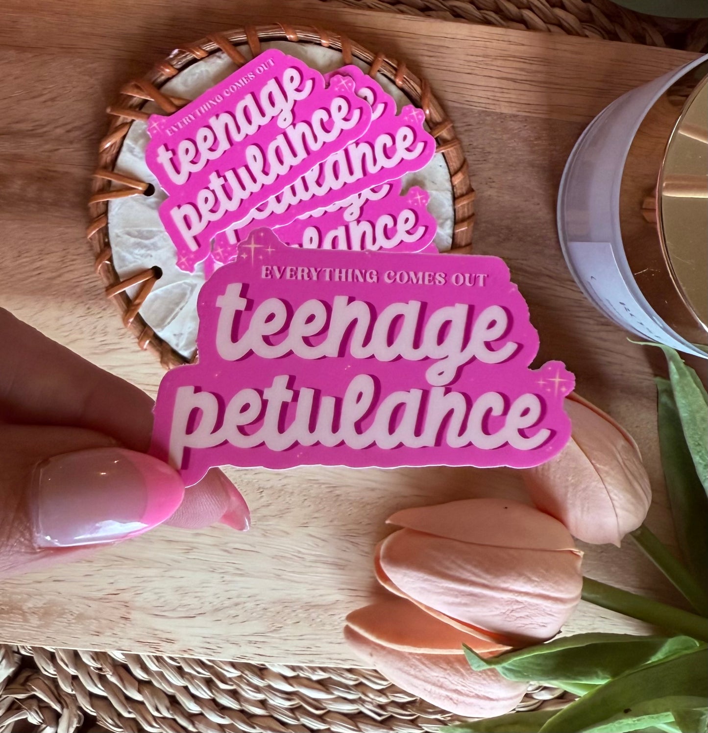 Teenage Petulance - Taylor Lyrics Sticker
