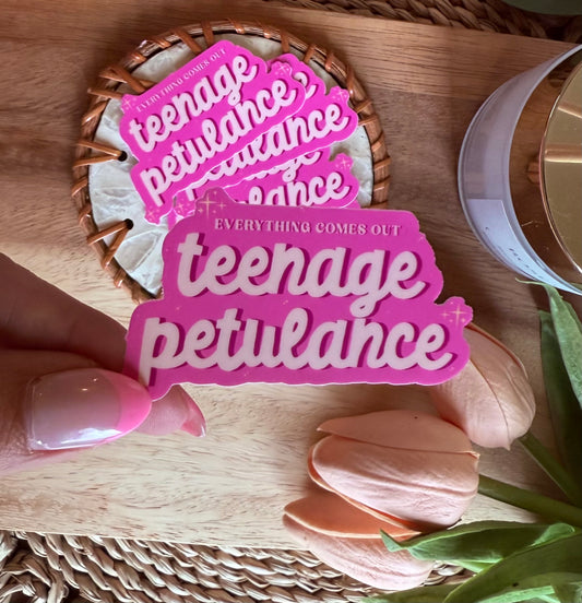 Teenage Petulance - Taylor Lyrics Sticker