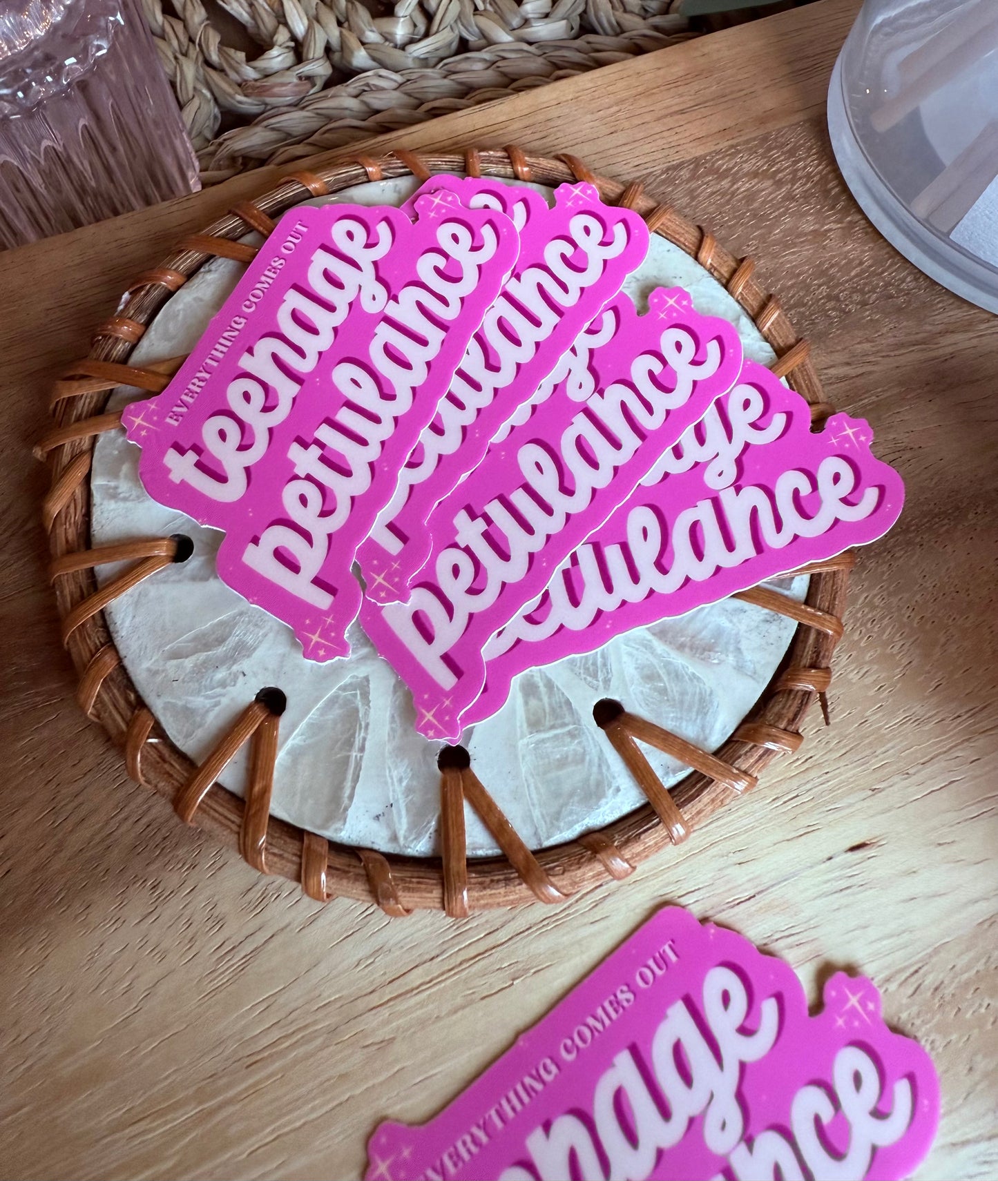 Teenage Petulance - Taylor Lyrics Sticker