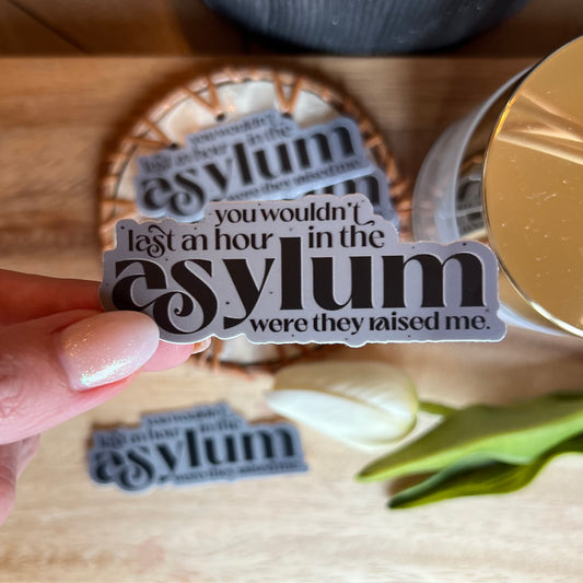 Asylum - Taylor Lyrics Sticker