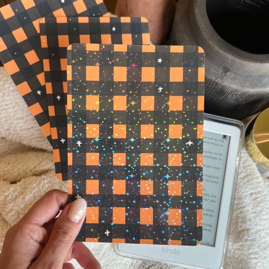 Halloween Checkered Kindle Insert