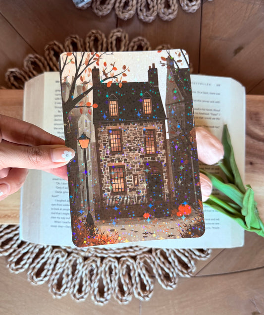 Fall Eerie Village Kindle Insert