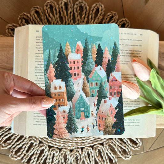 Whimsical Christmas Village Kindle Insert