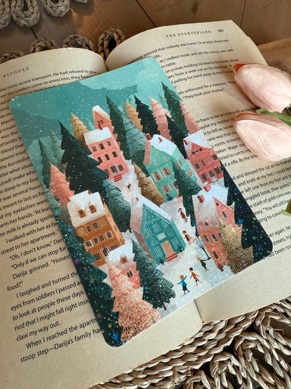 Whimsical Christmas Village Kindle Insert