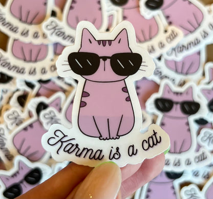 Karma is a Cat - Taylor Lyrics Sticker