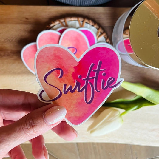 Swiftie Heart - Taylor Lyrics Sticker