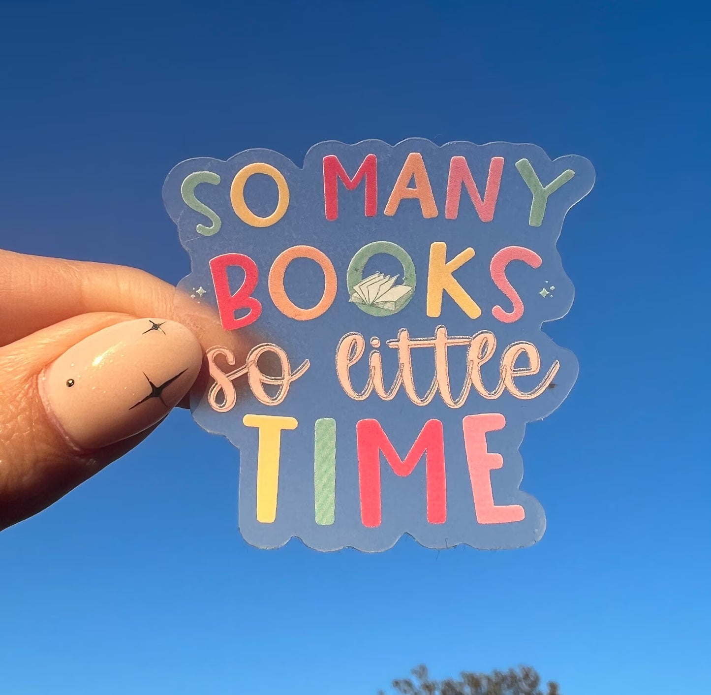 So Many Books Sticker
