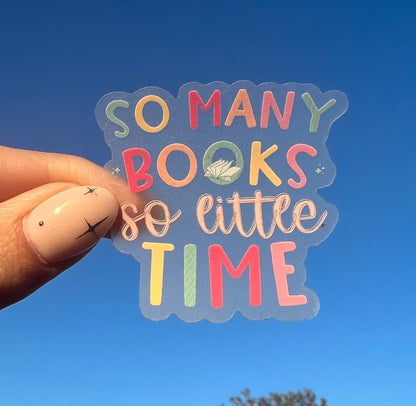 So Many Books Sticker