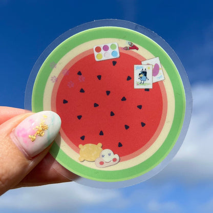 Watermelon Round Rug Sticker