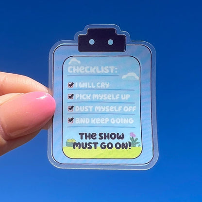 Checklist Sticker
