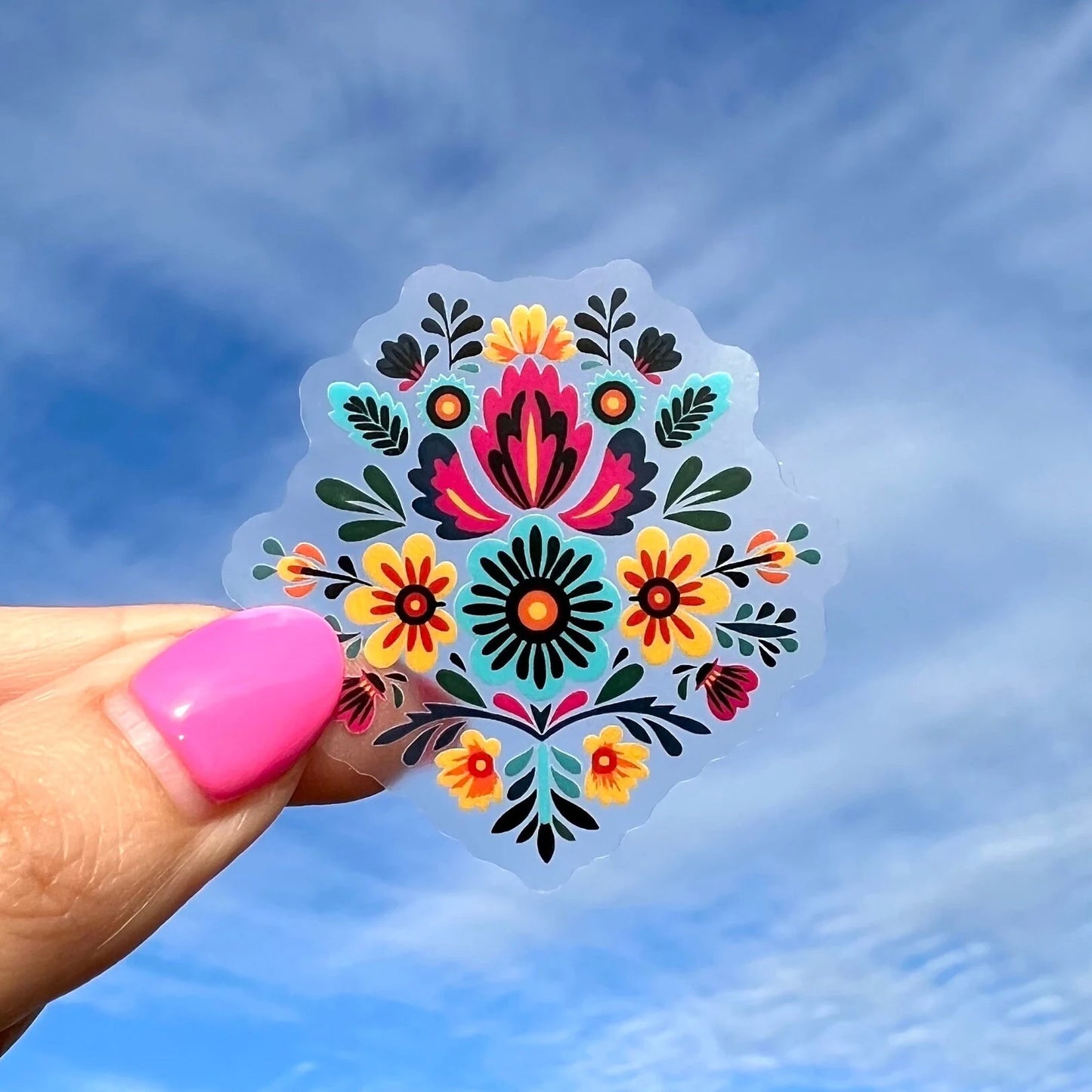 Latin Flower Sticker