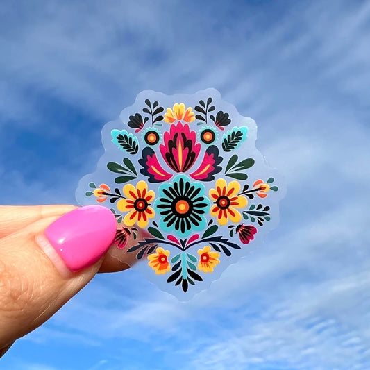 Latin Flower Sticker