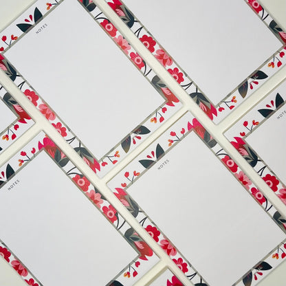 Flower Pattern Notepad