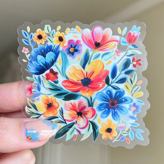 Watercolor Floral Sticker