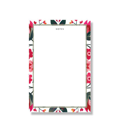 Flower Pattern Notepad