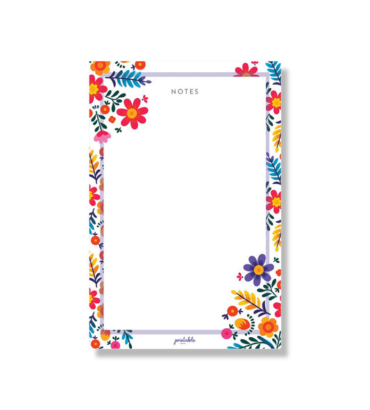 Flower Folklore Notepad