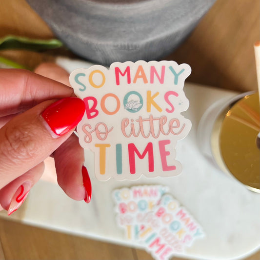 So Many Books Sticker