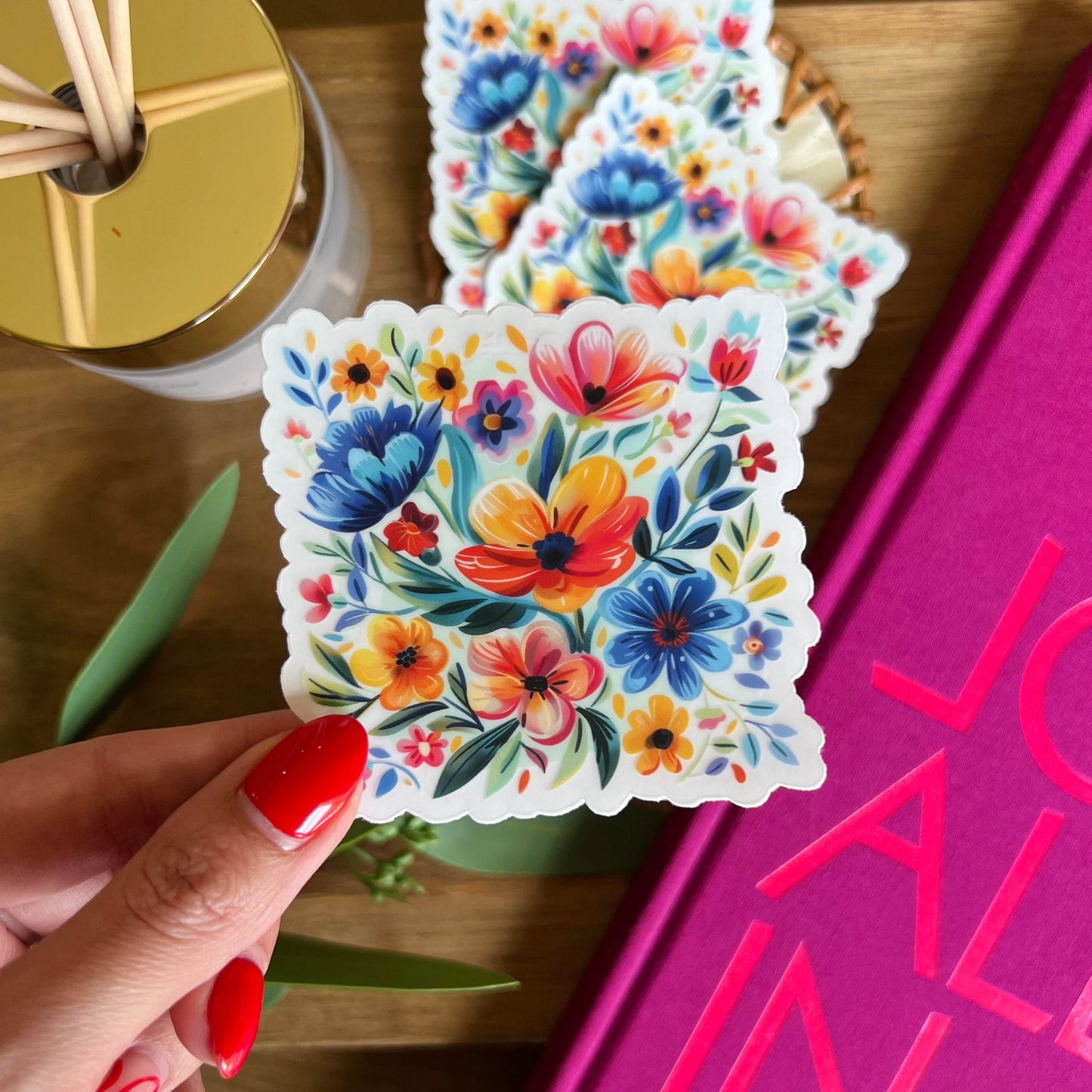 Watercolor Floral Sticker
