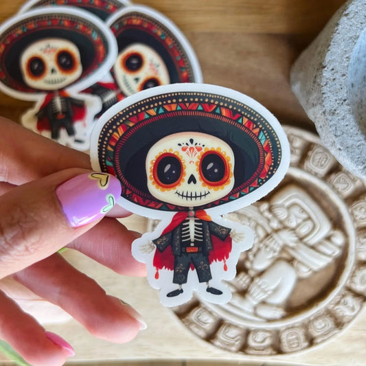 Skeleton Boy Sticker