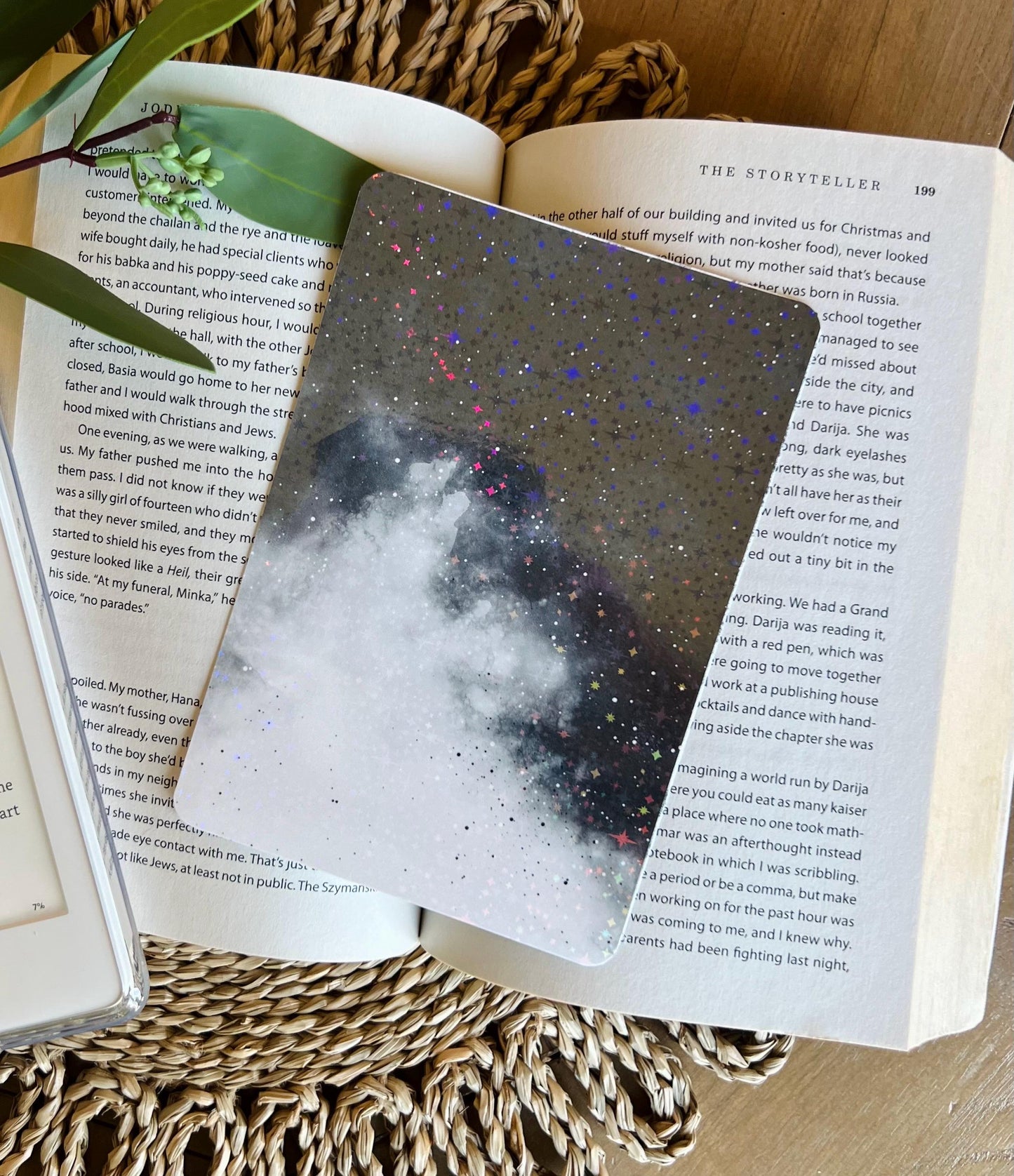 Black Watercolor Kindle Insert
