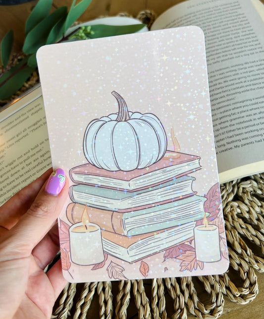 Pumpkin and Books Kindle Insert