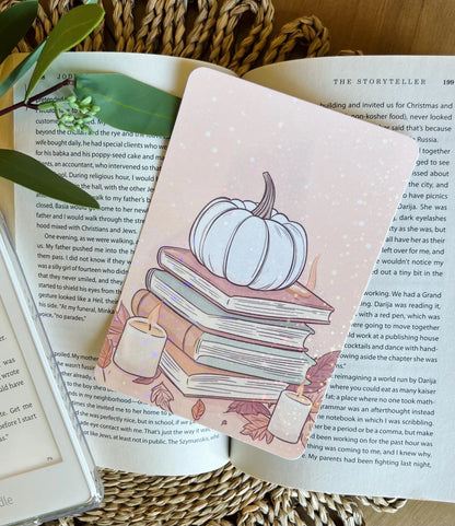 Pumpkin and Books Kindle Insert