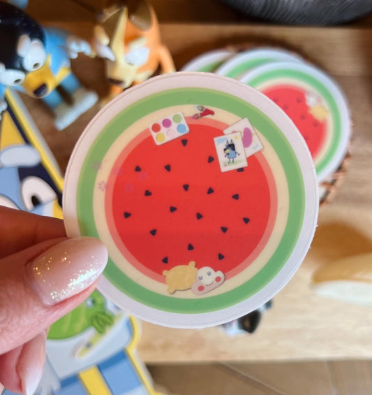 Watermelon Round Rug Sticker