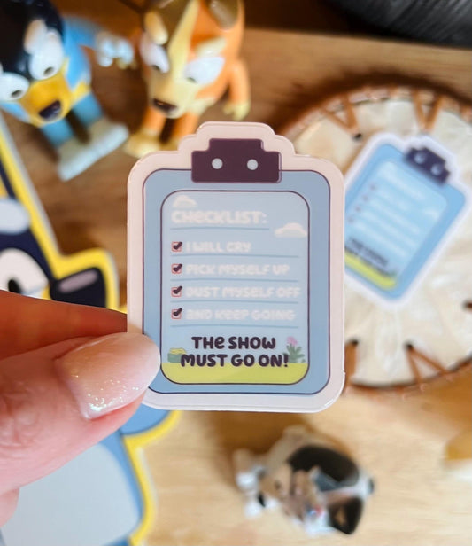 Checklist Sticker