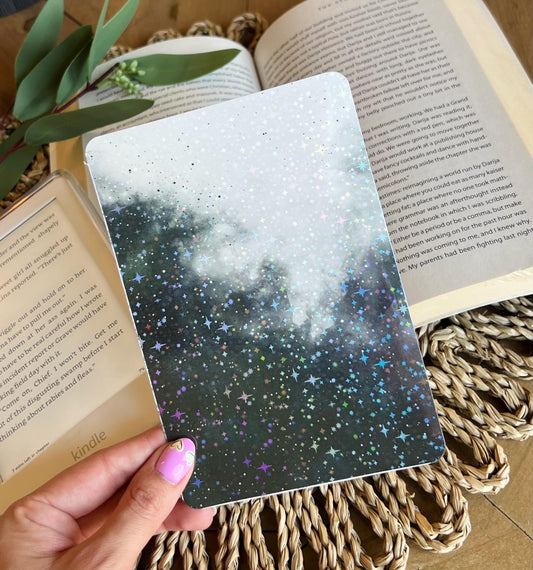Black Watercolor Kindle Insert