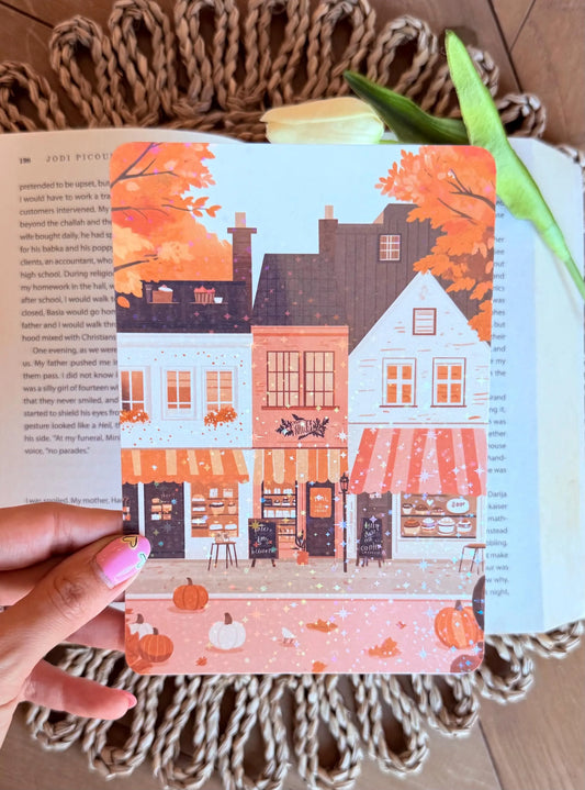 Cozy Fall Town Kindle Insert