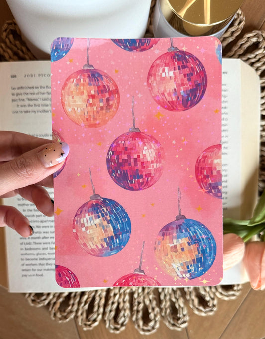 Pink Disco Ball Kindle Insert
