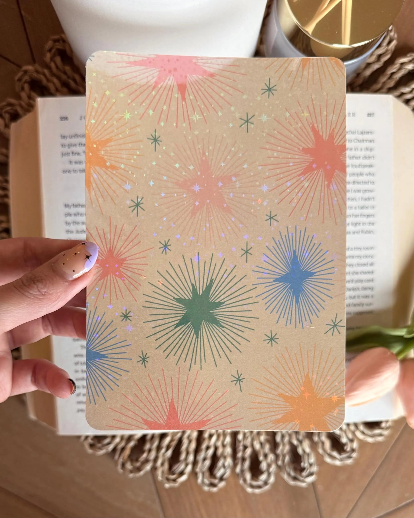 Christmas Stars Pattern Kindle Insert
