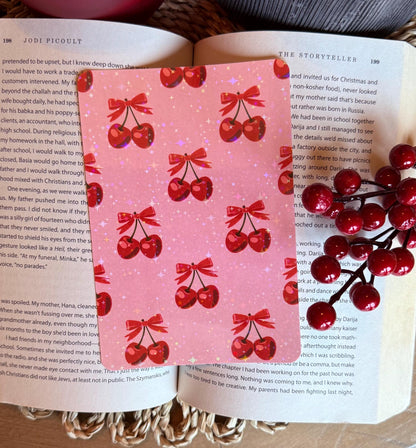 Red Cherry Pattern Kindle Insert