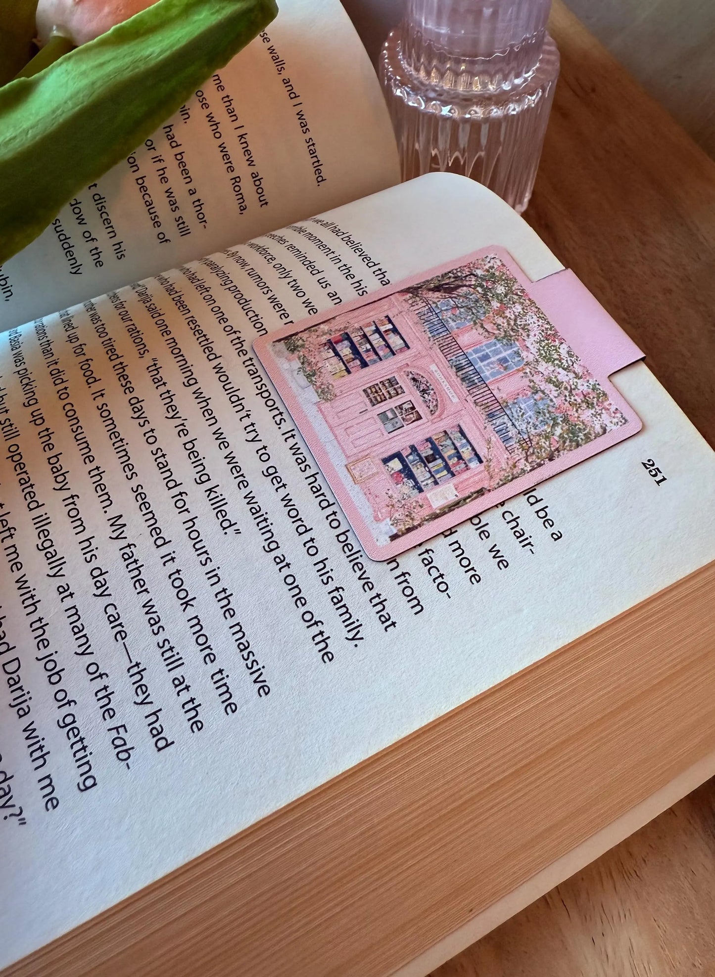 Pink Bookshop Magnetic Bookmark